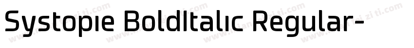 Systopie BoldItalic Regular字体转换